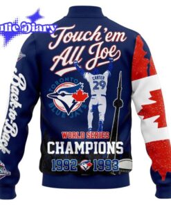 Toronto Blue Jays Touch em all Joe Baseball Jacket Julie