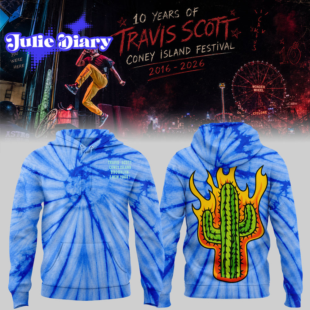 Travis Scott Coney Island Festival Hoodie & Tee Travis Scott Coney Island Festival Hoodie & Tee