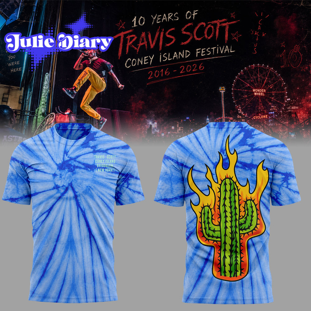 Travis Scott Coney Island Festival Hoodie & Tee Travis Scott Coney Island Festival Hoodie & Tee