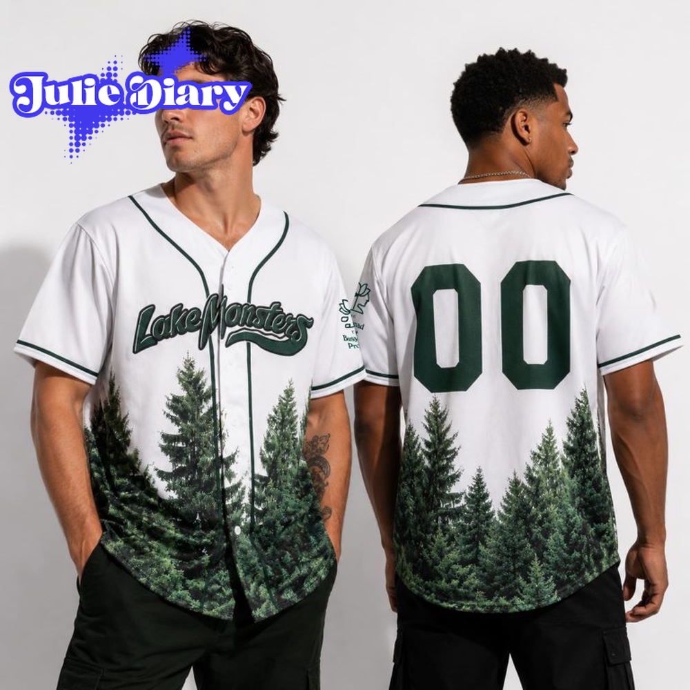 Vermont Lake Monsters Busyhead Project Baseball Jersey Vermont Lake Monsters Busyhead Project Baseball Jersey