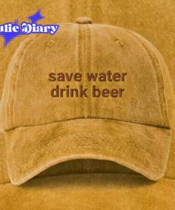 save water dink beer Cap
