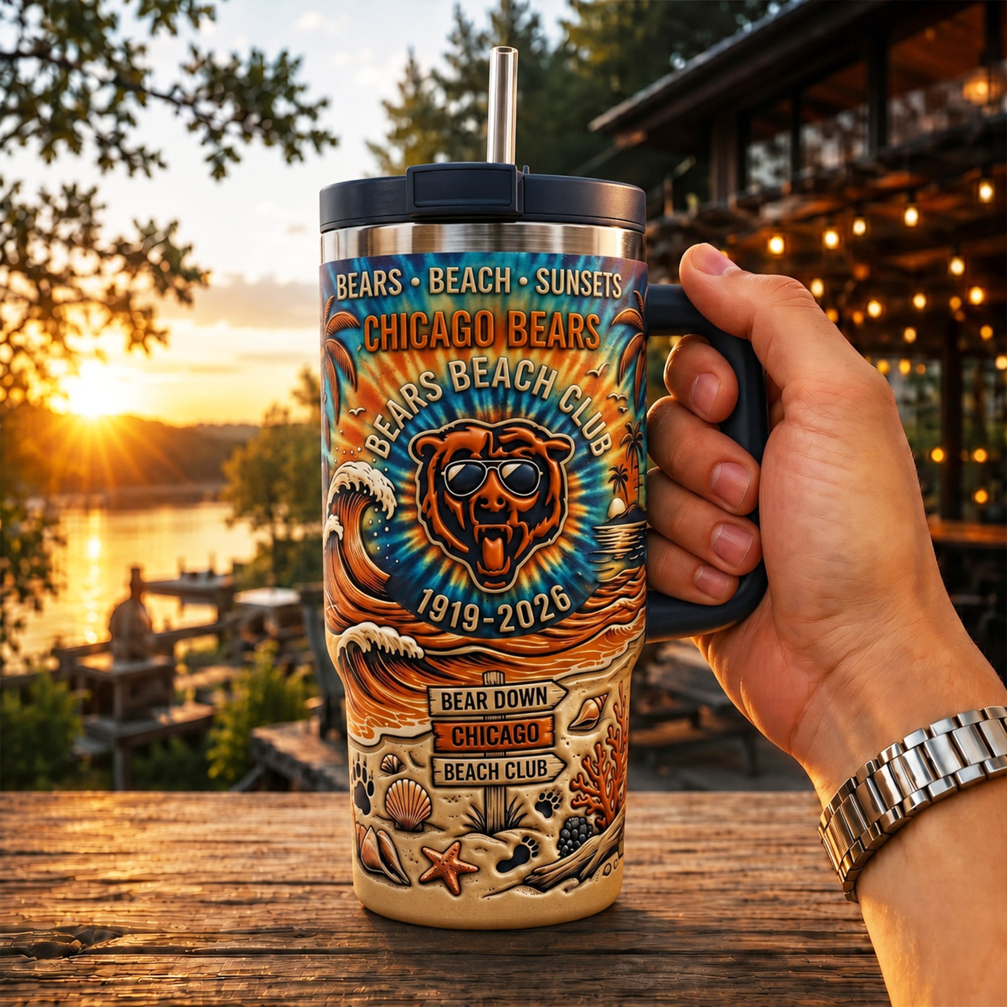 Chicago Bears Beach Club 1919-2026 Tumbler Chicago Bears Beach Club 1919-2026 Tumbler