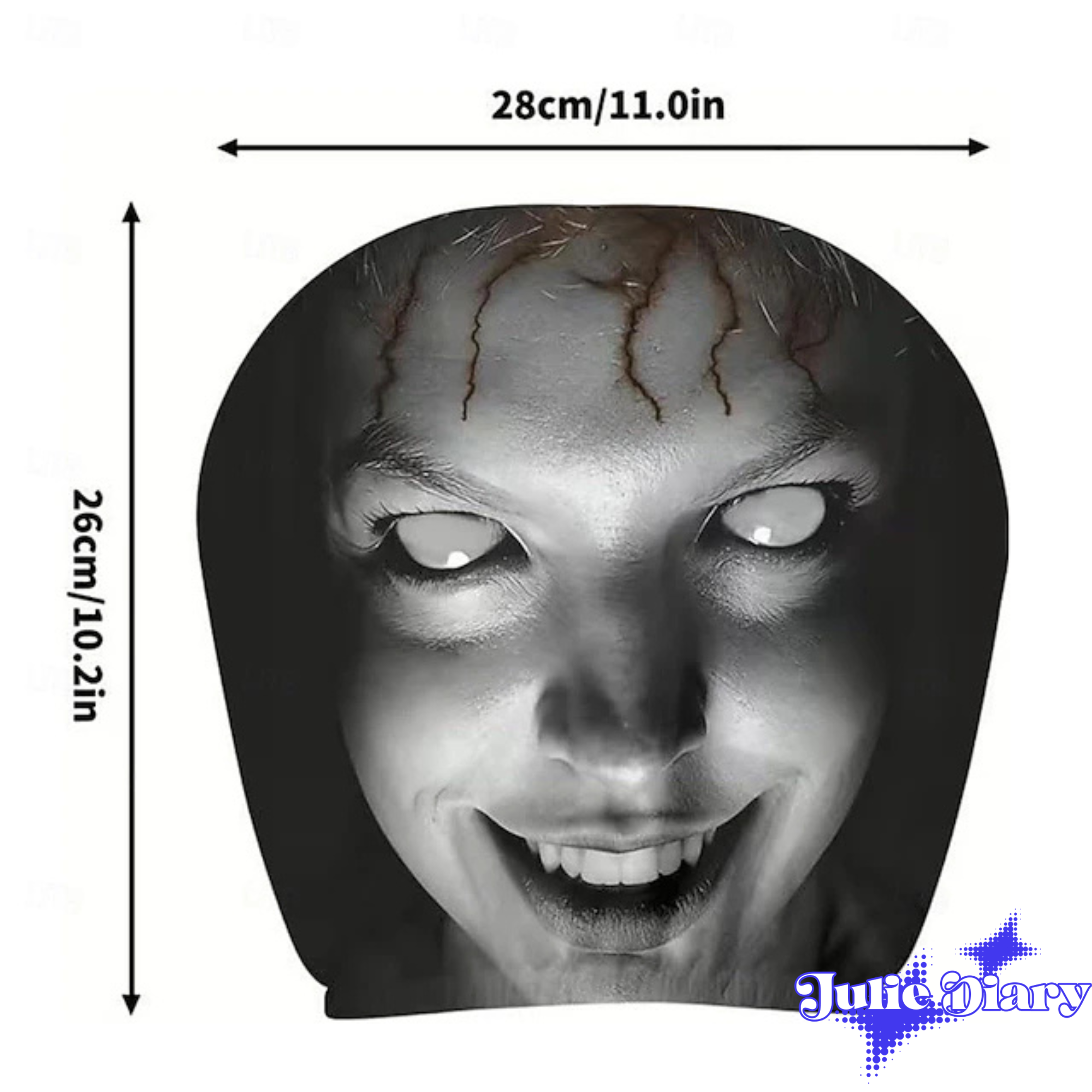 Scary Face Head Haunt Car Headrest Cover 2026 Scary Face Head Haunt Car Headrest Cover 2026
