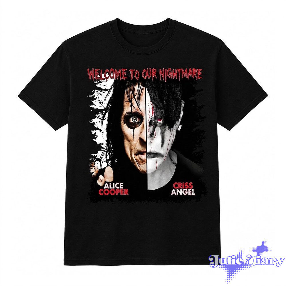 Alice Cooper x Criss Angel Welcome to Our Nightmare 2D Shirt Alice Cooper x Criss Angel Welcome to Our Nightmare 2D Shirt