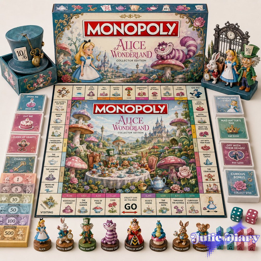 Alice In Wonderland Monopoly Board Game Alice In Wonderland Monopoly Board Game