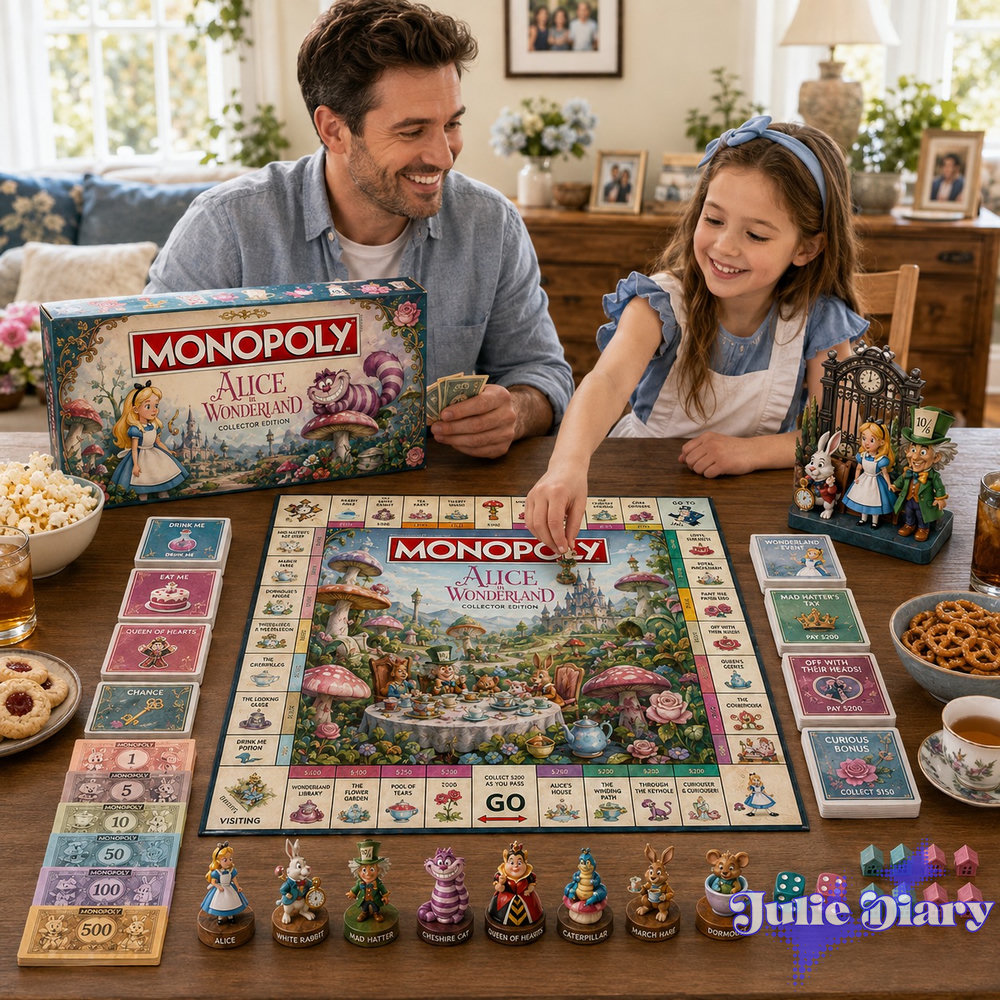 Alice In Wonderland Monopoly Board Game Alice In Wonderland Monopoly Board Game