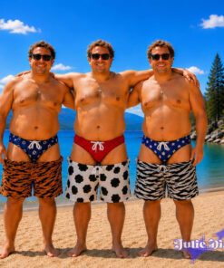 American Flag Print Swim Trunks – Funny Brief Beach Shorts American Flag Print Swim Trunks – Funny Brief Beach Shorts