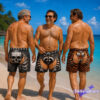 Skeleton Ribcage Swim Trunks – Funny Bone Print Open Back Beach Shorts Skeleton Ribcage Swim Trunks – Funny Bone Print Open Back Beach Shorts