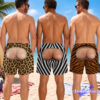 Animal Face Swim Trunks – Funny Shark Tiger Zebra Print Beach Shorts Animal Face Swim Trunks – Funny Shark Tiger Zebra Print Beach Shorts
