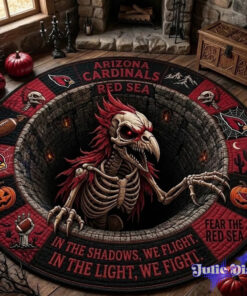 Arizona Cardinals 2026 Halloween Quilted Round Rug