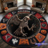 Baltimore Ravens 2026 Halloween Quilted Round Rug Baltimore Ravens 2026 Halloween Quilted Round Rug