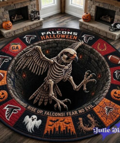 Atlanta Falcons 2026 Halloween Quilted Round Rug