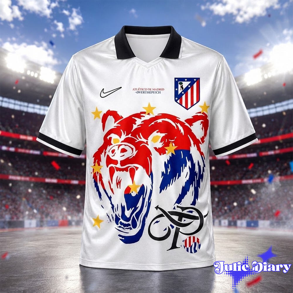 Atletico De Madrid Seoul Overthepitch White Bear football Jersey Atletico De Madrid Seoul Overthepitch White Bear football Jersey