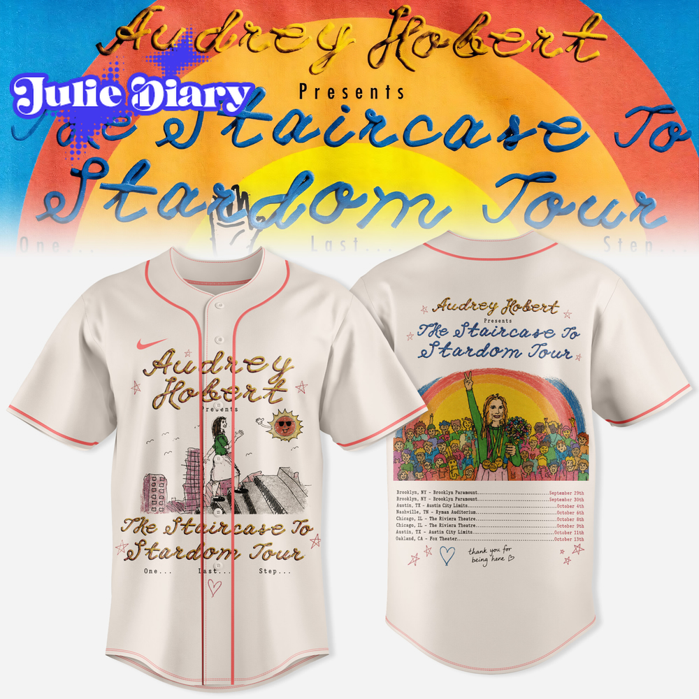 Audrey Hobert – The Staircase to Stardom Tour Baseball Jersey Audrey Hobert – The Staircase to Stardom Tour Baseball Jersey