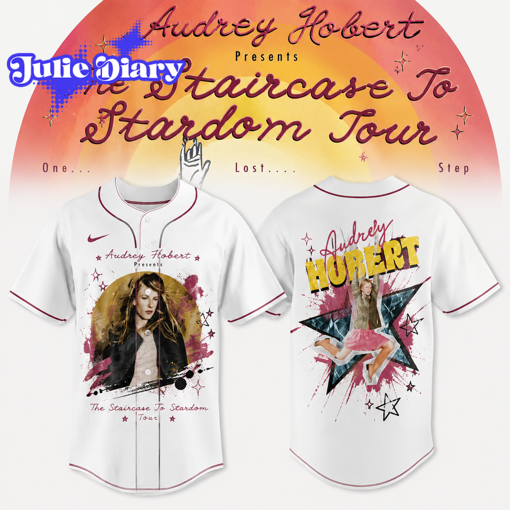 Audrey Hobert – The Staircase to Stardom Tour Baseball Jersey Audrey Hobert – The Staircase to Stardom Tour Baseball Jersey