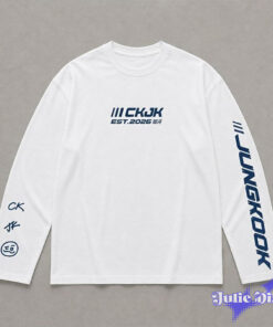BTS Jungkook JK x Calvin Klein CKJK 3D Long Sleeve Shirt