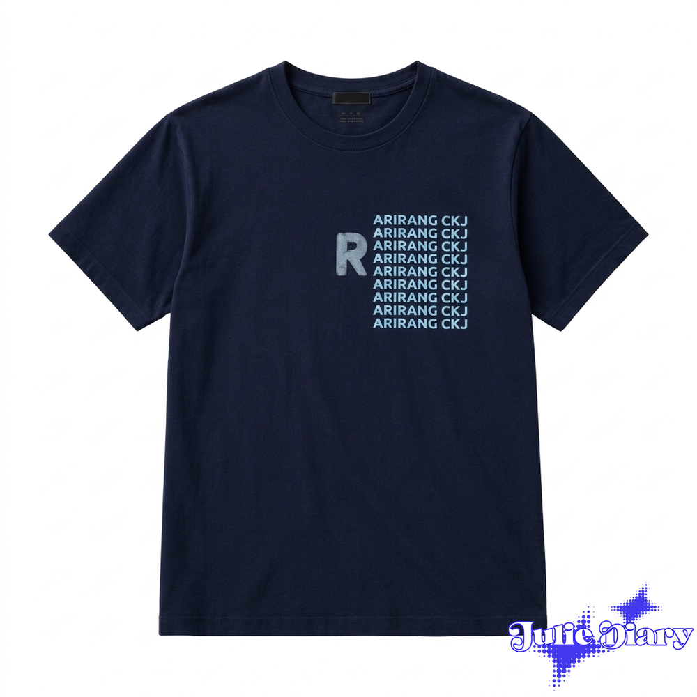 BTS Jungkook Sound Check East Rutherford Arirang CKJ Navy Graphic Unisex T-Shirt BTS Jungkook Sound Check East Rutherford Arirang CKJ Navy Graphic Unisex T-Shirt