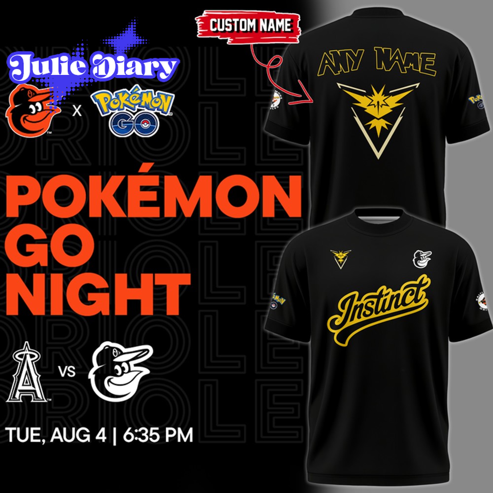 Baltimore Orioles x Pok3mon GO Team 2026 Special Shirt Baltimore Orioles x Pok3mon GO Team 2026 Special Shirt