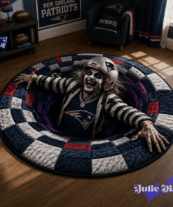 Beetlejuice Halloween Full Team NFL Round Rug