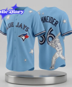 Blue Jays Davis Schneider Stars Baseball Jersey Blue Jays Davis Schneider Stars Baseball Jersey