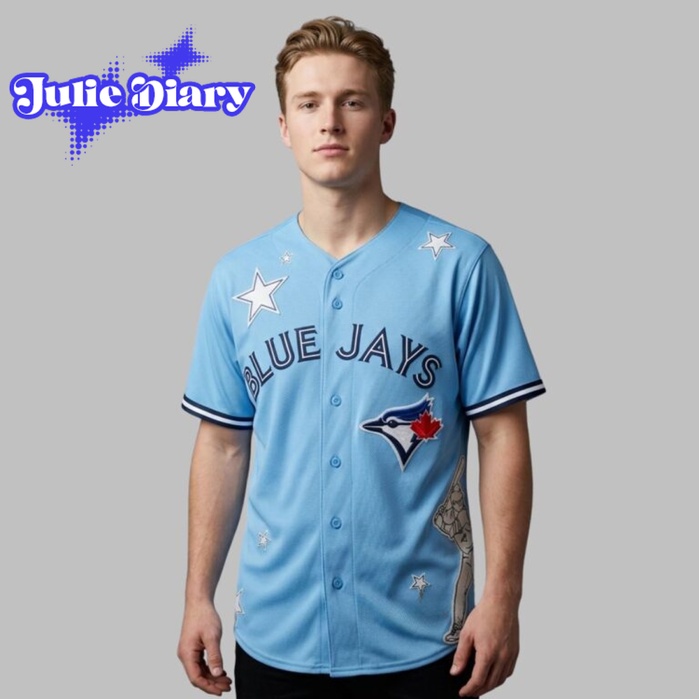 Blue Jays Davis Schneider Stars Baseball Jersey Blue Jays Davis Schneider Stars Baseball Jersey