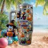 Bluey Halloween Spooky Season Character Kids Fan Tumbler ( Not Inclue Keyring)