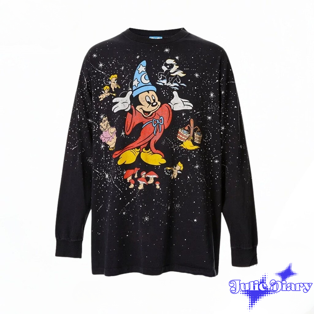 Bobby Kim Sorcerers Apprentice Mickey Mouse 3D Long Sleeve Shirt Bobby Kim Sorcerers Apprentice Mickey Mouse 3D Long Sleeve Shirt