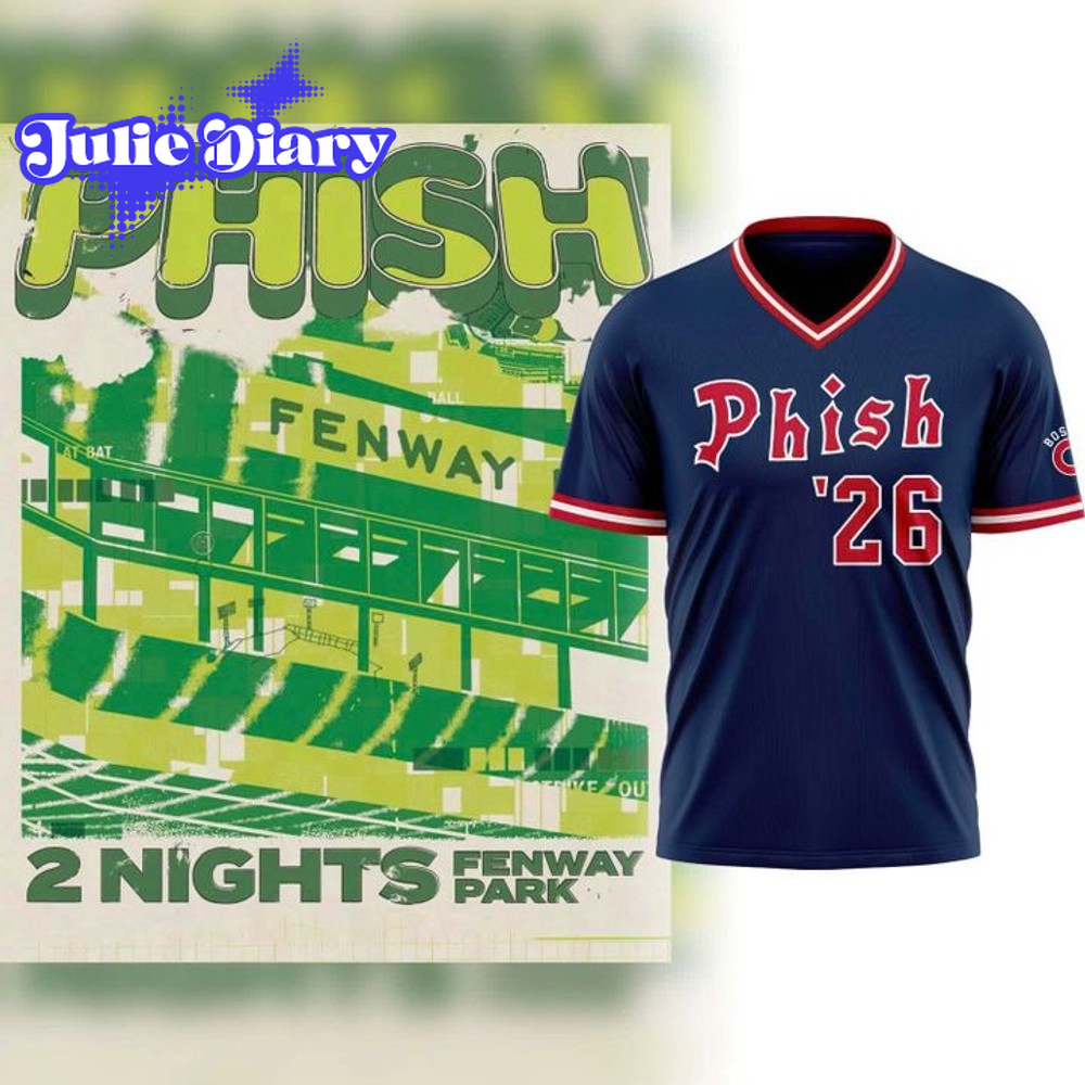 Boston Red Sox x Phish 2026 Tour Baseball Jersey Boston Red Sox x Phish 2026 Tour Baseball Jersey