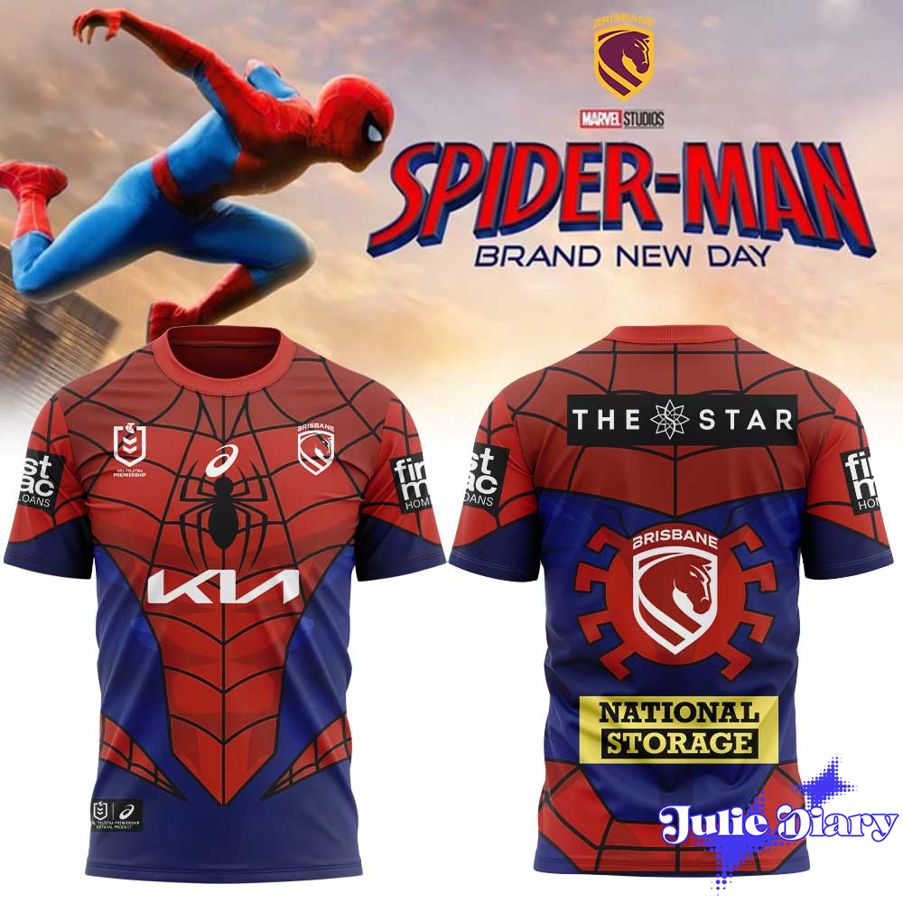 Brisbane Broncos x Spider-Man 2026 Hoodie & Tee Brisbane Broncos x Spider-Man 2026 Hoodie & Tee