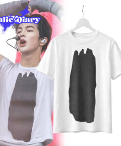 CORTIS Keonho COMME des GARÇONS Abstract Paint Stroke 2D T-Shirt
