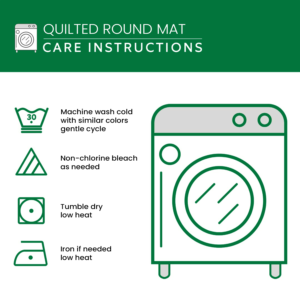 Care Instruction Round Rug