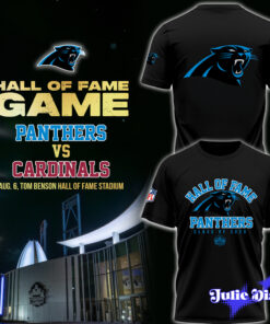 Carolina Panthers – Hall of Fame Game 2026 Black Version Hoodie & Tee