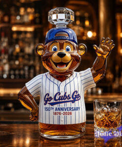 Chicago Cubs Mascot Bear 150th Anniversary Whiskey Bottle Chicago Cubs Mascot Bear 150th Anniversary Whiskey Bottle