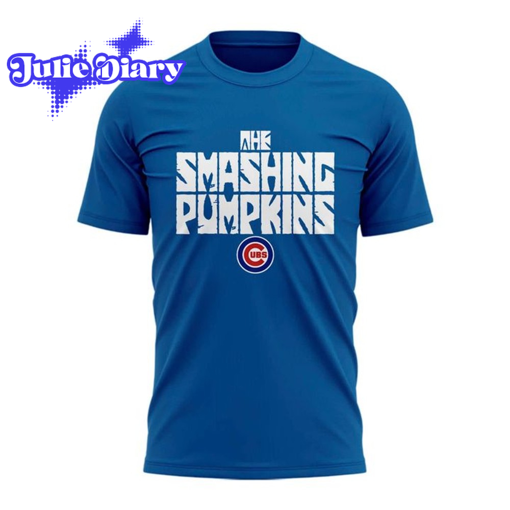 Chicago Cubs x The Smashing Pumpkins 2026 Special Blue Shirt Chicago Cubs x The Smashing Pumpkins 2026 Special Blue Shirt