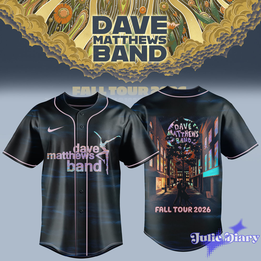 DAVE MATTHEWS BAND — Fall Tour 2026 Baseball Jersey DAVE MATTHEWS BAND — Fall Tour 2026 Baseball Jersey
