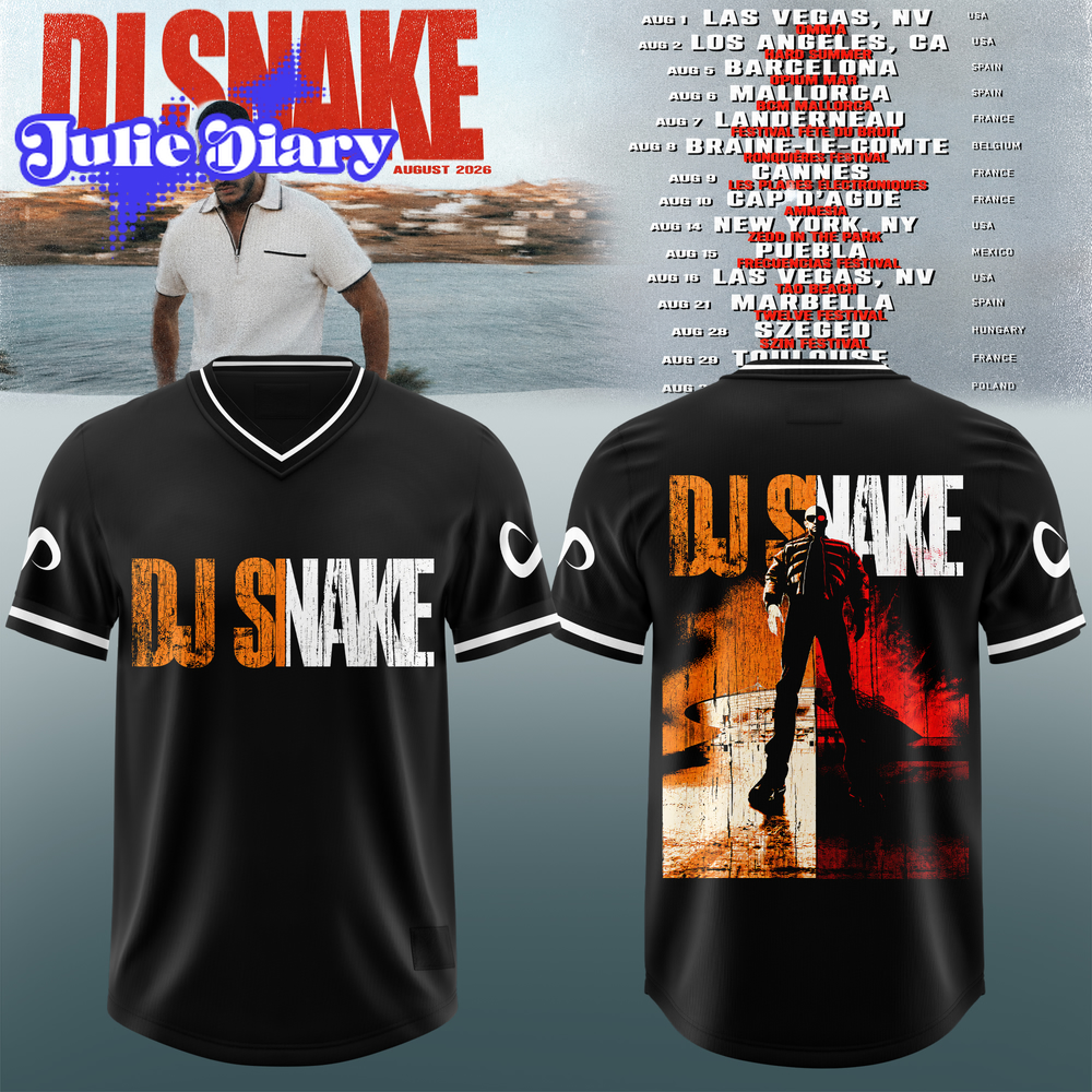 DJ Snake 2026 Tour Premium 3D Football Jersey DJ Snake 2026 Tour Premium 3D Football Jersey
