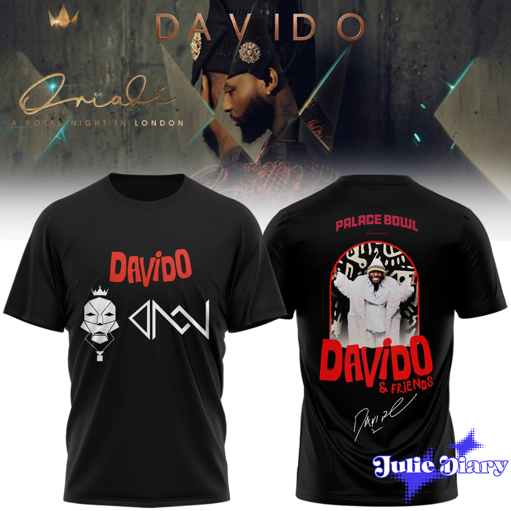 Davido “A Royal Night In London” 2026 Hoodie & Tee Davido “A Royal Night In London” 2026 Hoodie & Tee