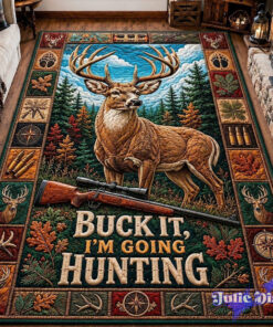 Deer Hunting Season Rectangle Rug