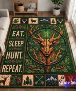 Deer Hunting Season Rectangle Rug