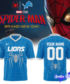 Detroit Lions x Spider Man Football Jersey Detroit Lions x Spider Man Football Jersey