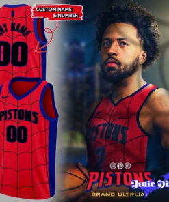 Detroit Pistons x Spider-Man Brand New Day 2026 Basketball Jersey