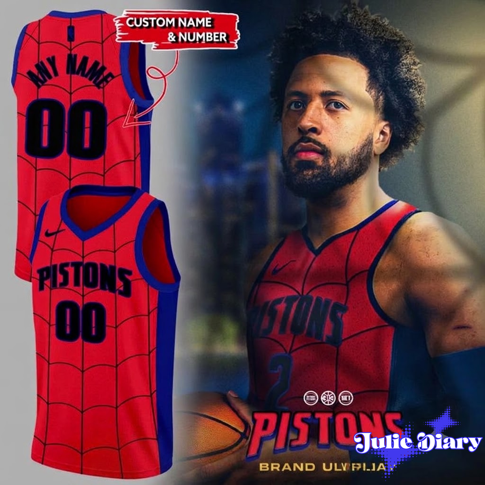 Detroit Pistons x Spider-Man Brand New Day 2026 Basketball Jersey Detroit Pistons x Spider-Man Brand New Day 2026 Basketball Jersey