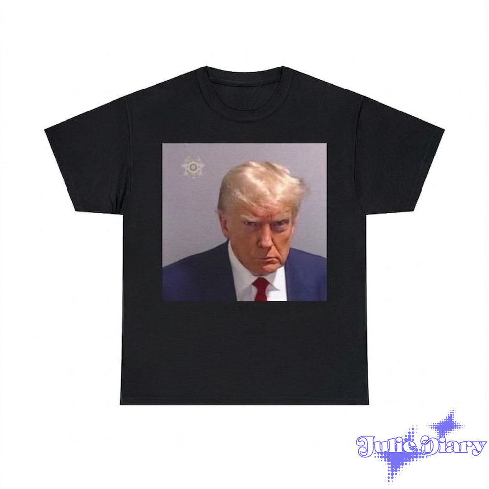 Donald Trump Fulton County Georgia Mugshot 2D Shirt Donald Trump Fulton County Georgia Mugshot 2D Shirt