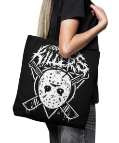 Jason Mask Voorhees Friday the 13th Tote Bag