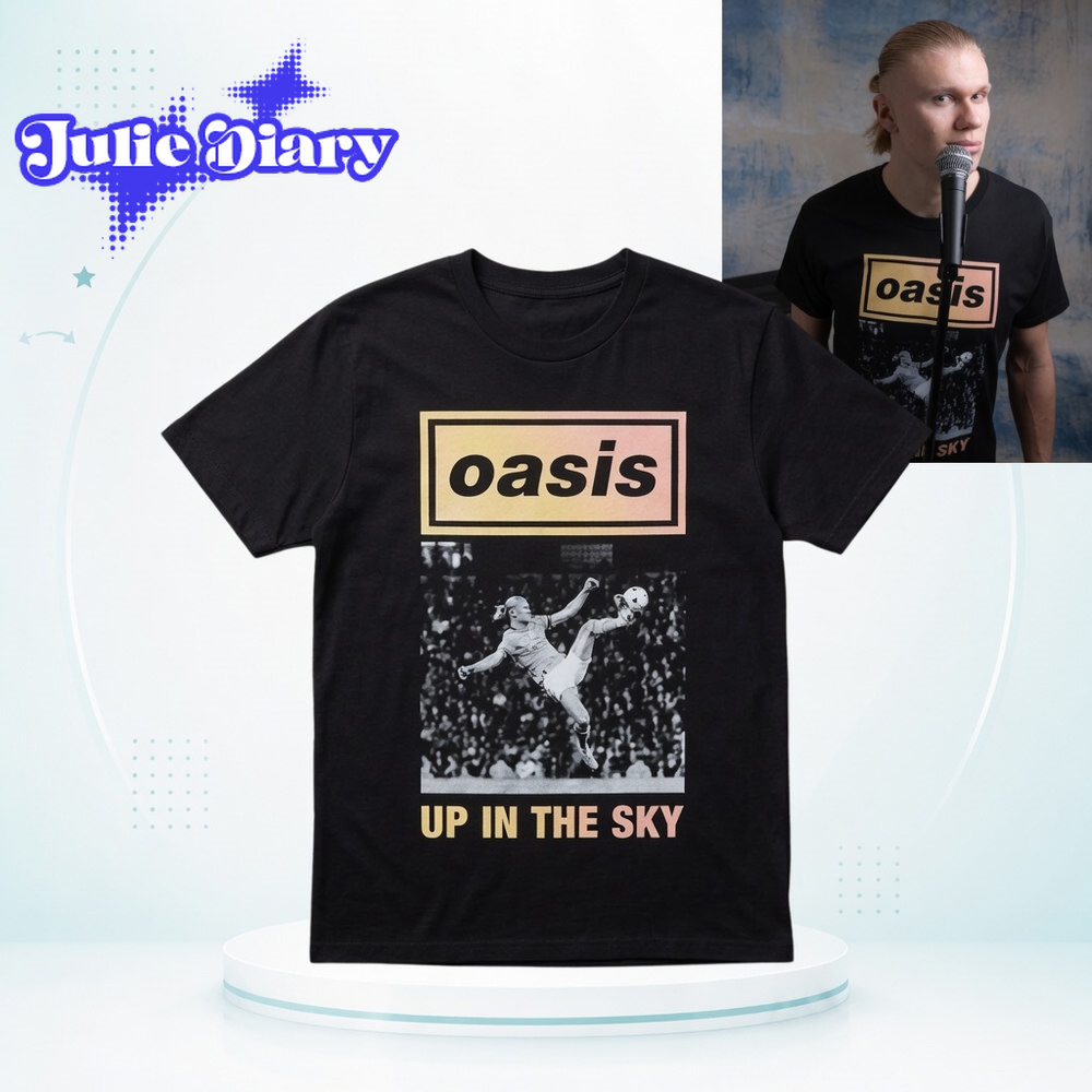 Erling Braut Haaland The Man City x Oasis 2D Shirt Erling Braut Haaland The Man City x Oasis 2D Shirt