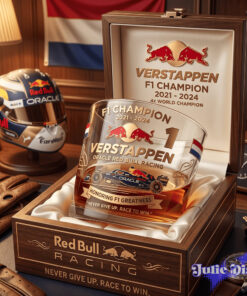 F1 Champion 2021-2024 Red Bull Racing Whiskey Glass