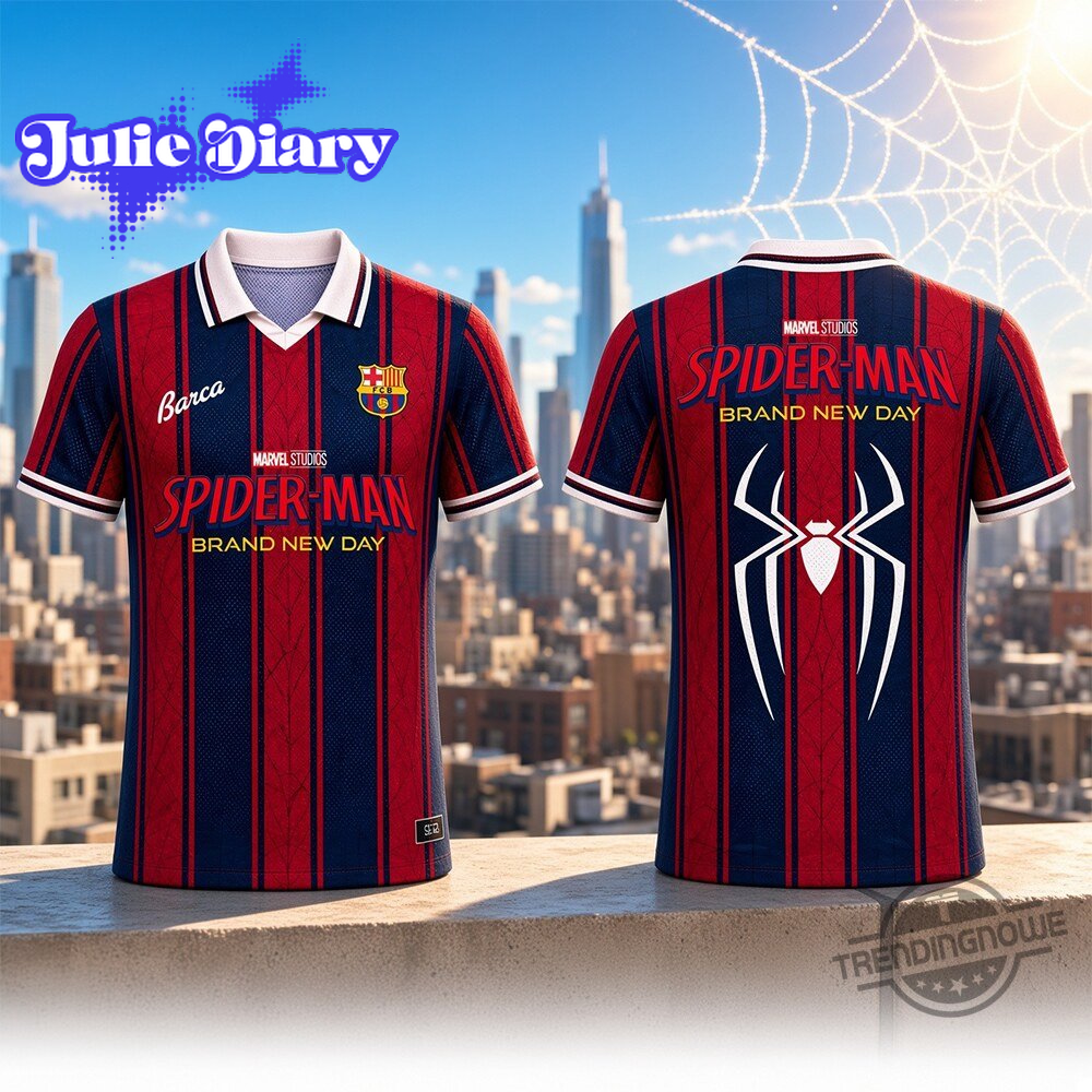 FC Barcelona Spider Man Brand New Day Special Edition Football Jersey FC Barcelona Spider Man Brand New Day Special Edition Football Jersey