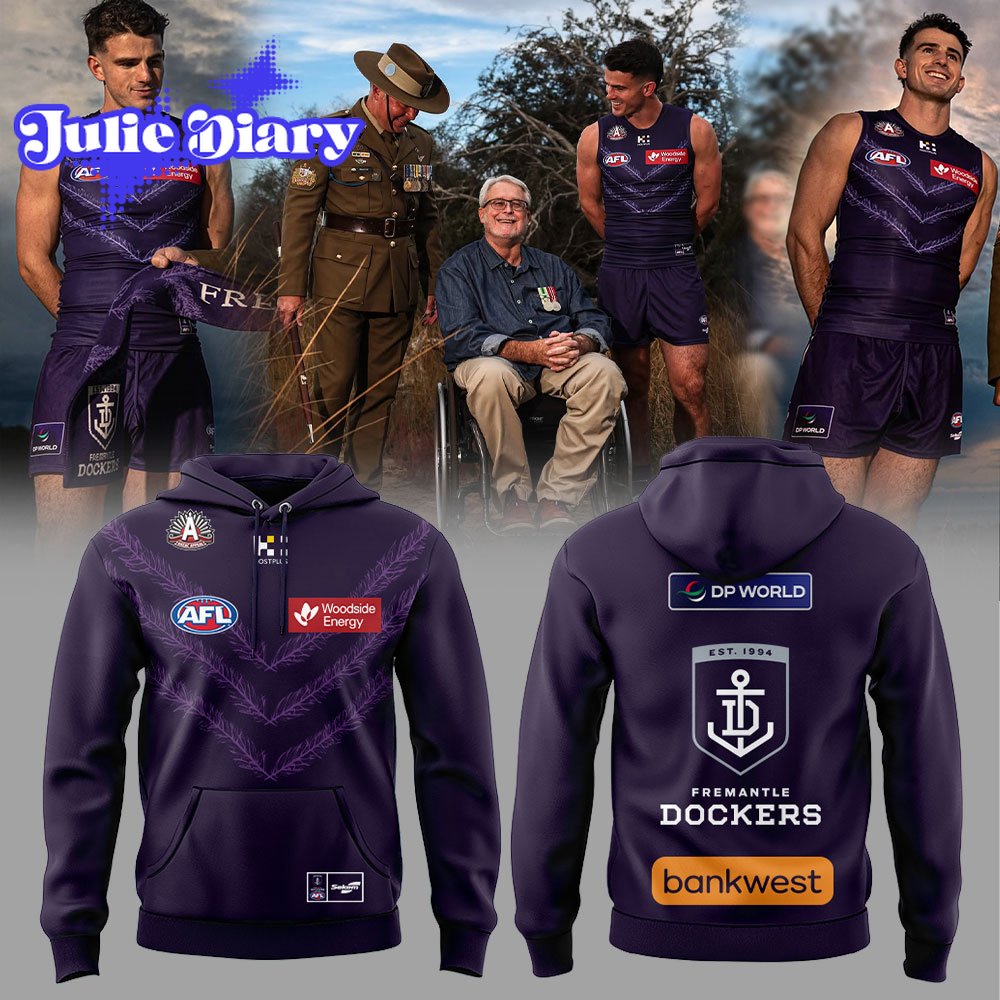 Fremantle Dockers 2026 ANZAC Day Hoodie & Tee Fremantle Dockers 2026 ANZAC Day Hoodie & Tee
