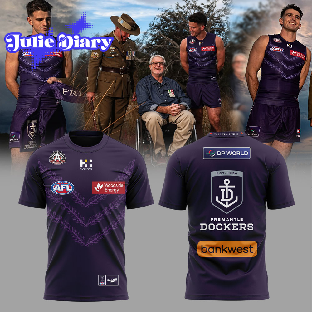Fremantle Dockers 2026 ANZAC Day Hoodie & Tee Fremantle Dockers 2026 ANZAC Day Hoodie & Tee
