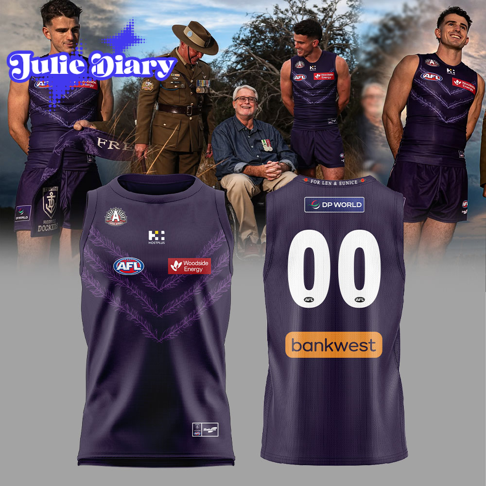 Fremantle Dockers 2026 ANZAC Day Basketball Jersey Fremantle Dockers 2026 ANZAC Day Basketball Jersey